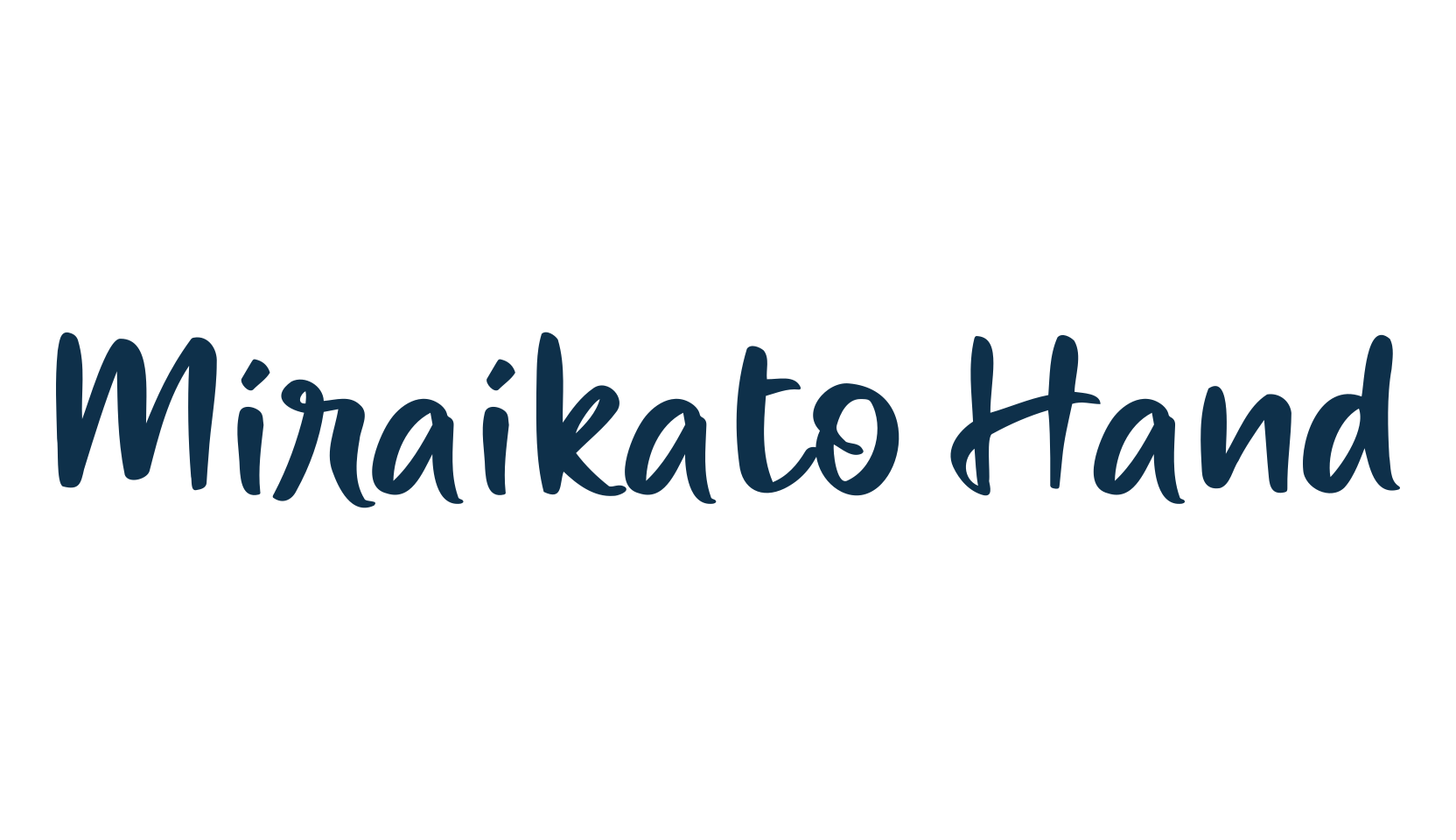 Miraikato Hand, script handwritten fancy decorative calligraphy font preview