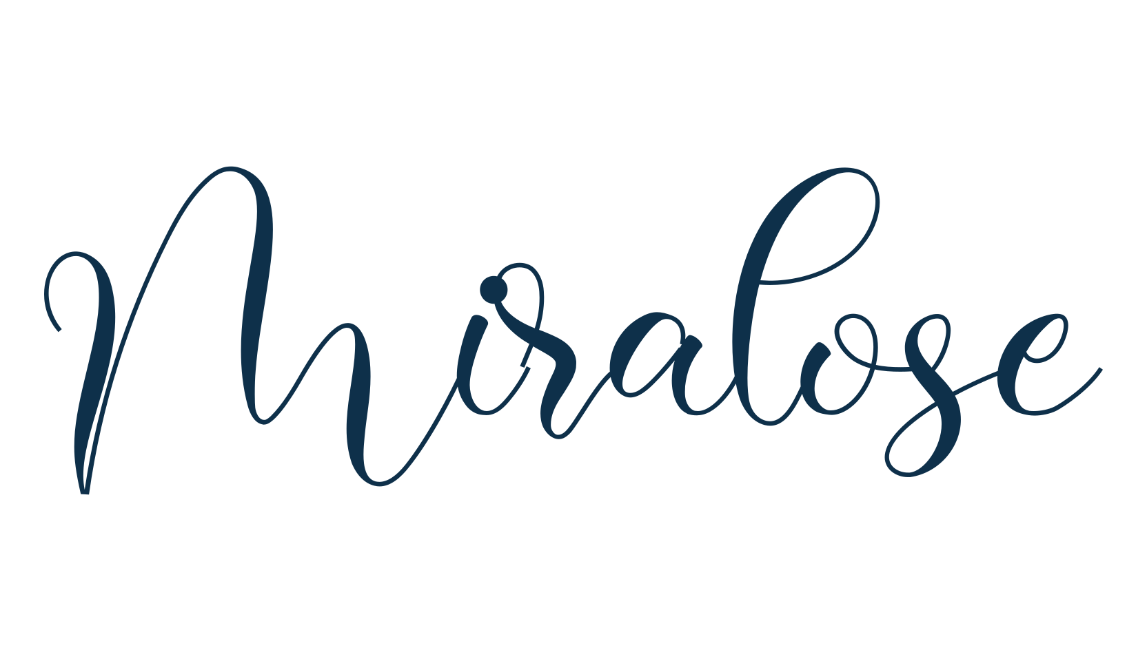 Miralose, script calligraphy fancy decorative font preview