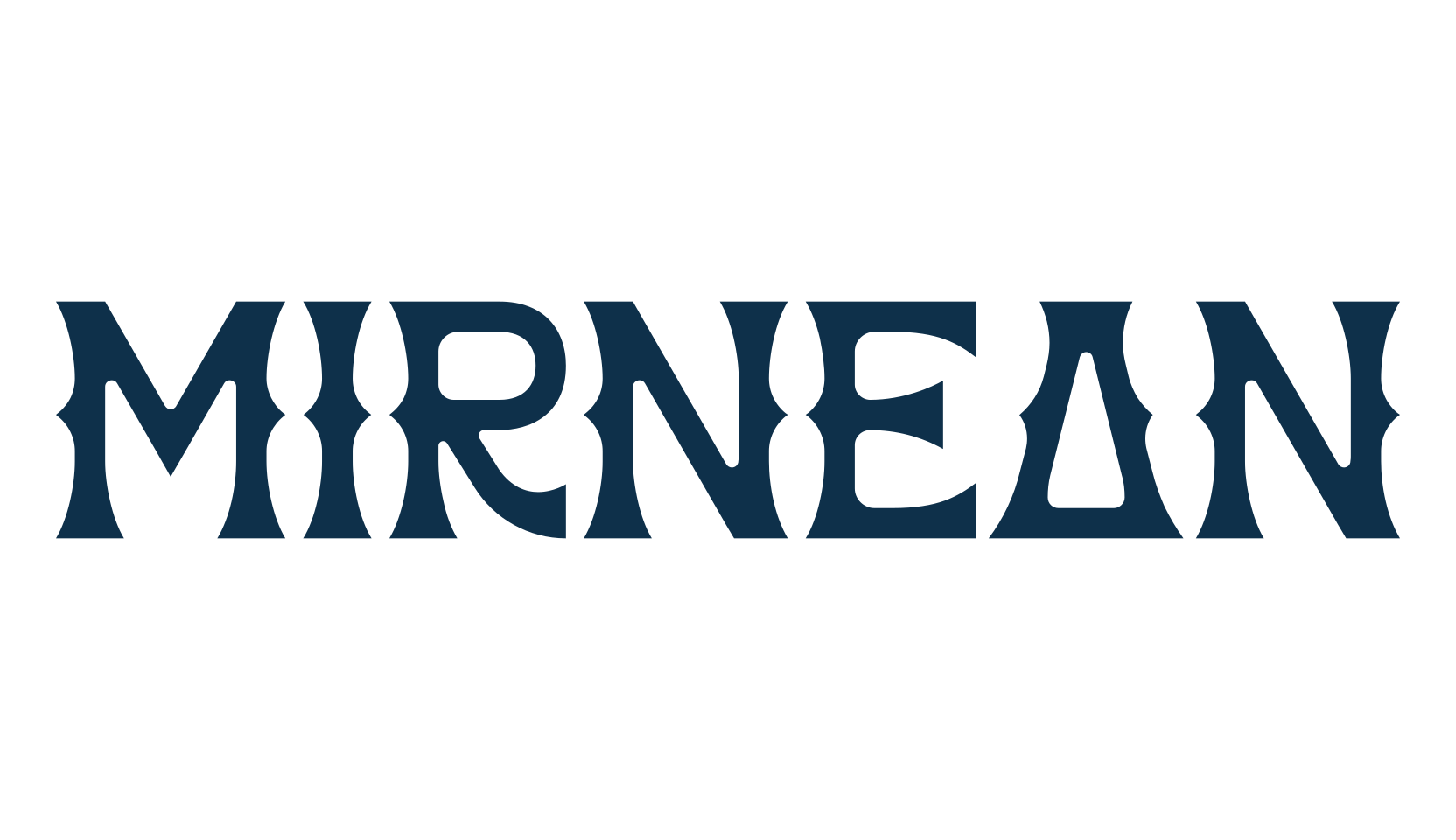 Mirnean, fancy retro decorative font preview