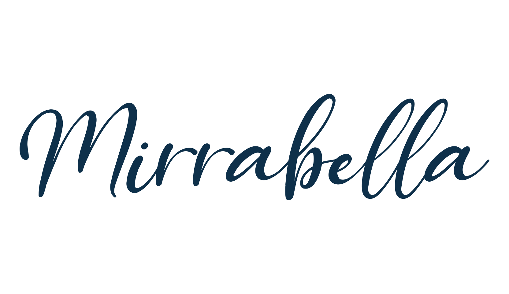 Mirrabella (mirrabella-2), calligraphy font preview