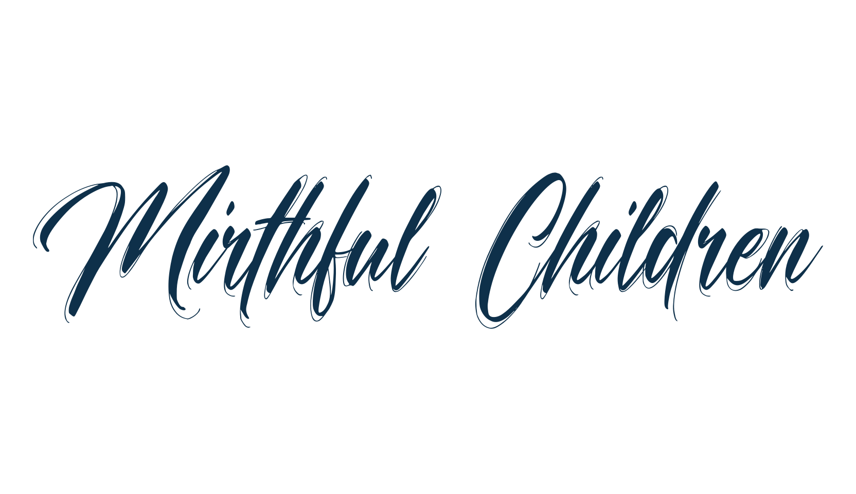Mirthful Children, calligraphy font preview