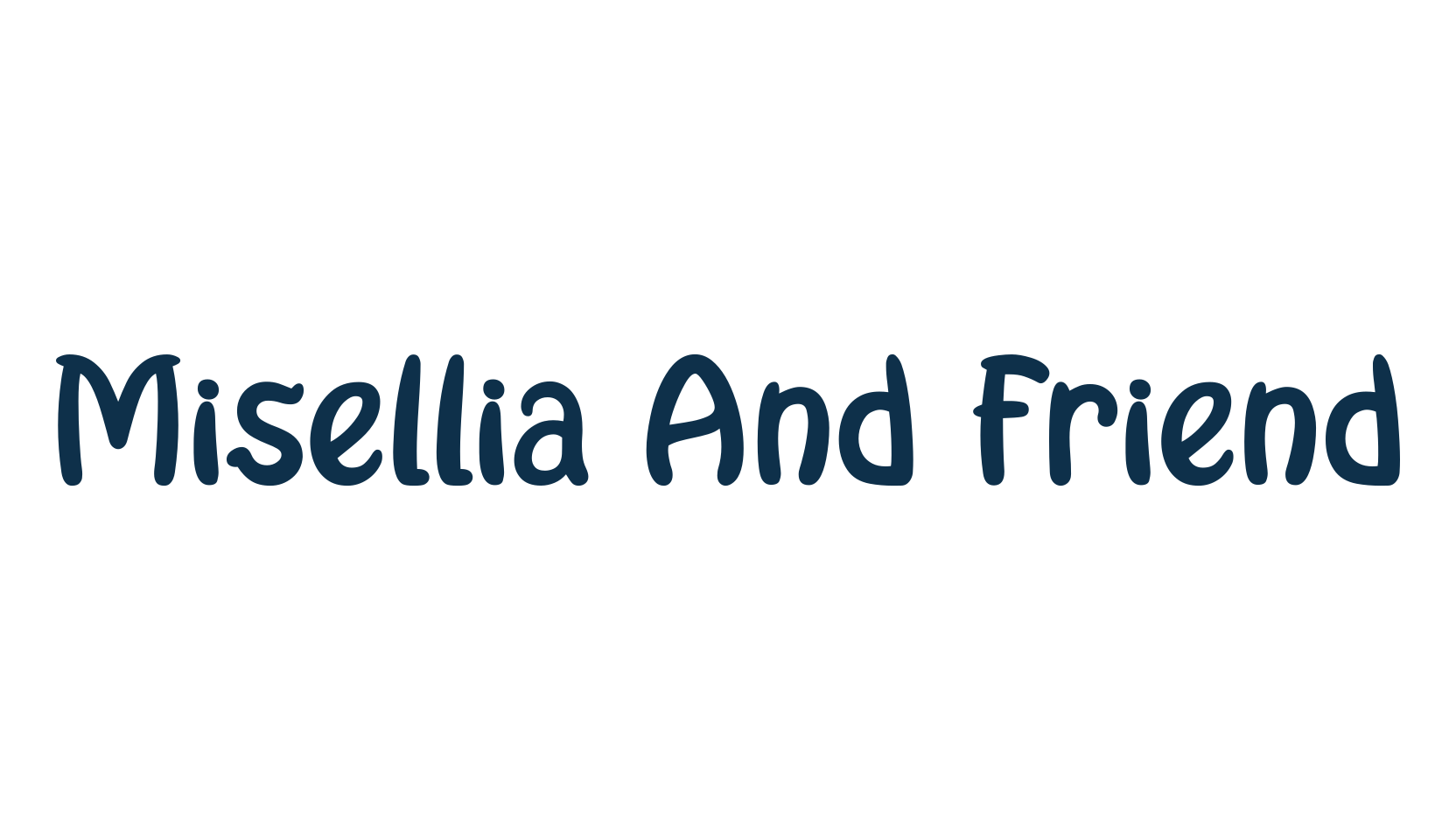 Misellia And Friend, fancy decorative font preview