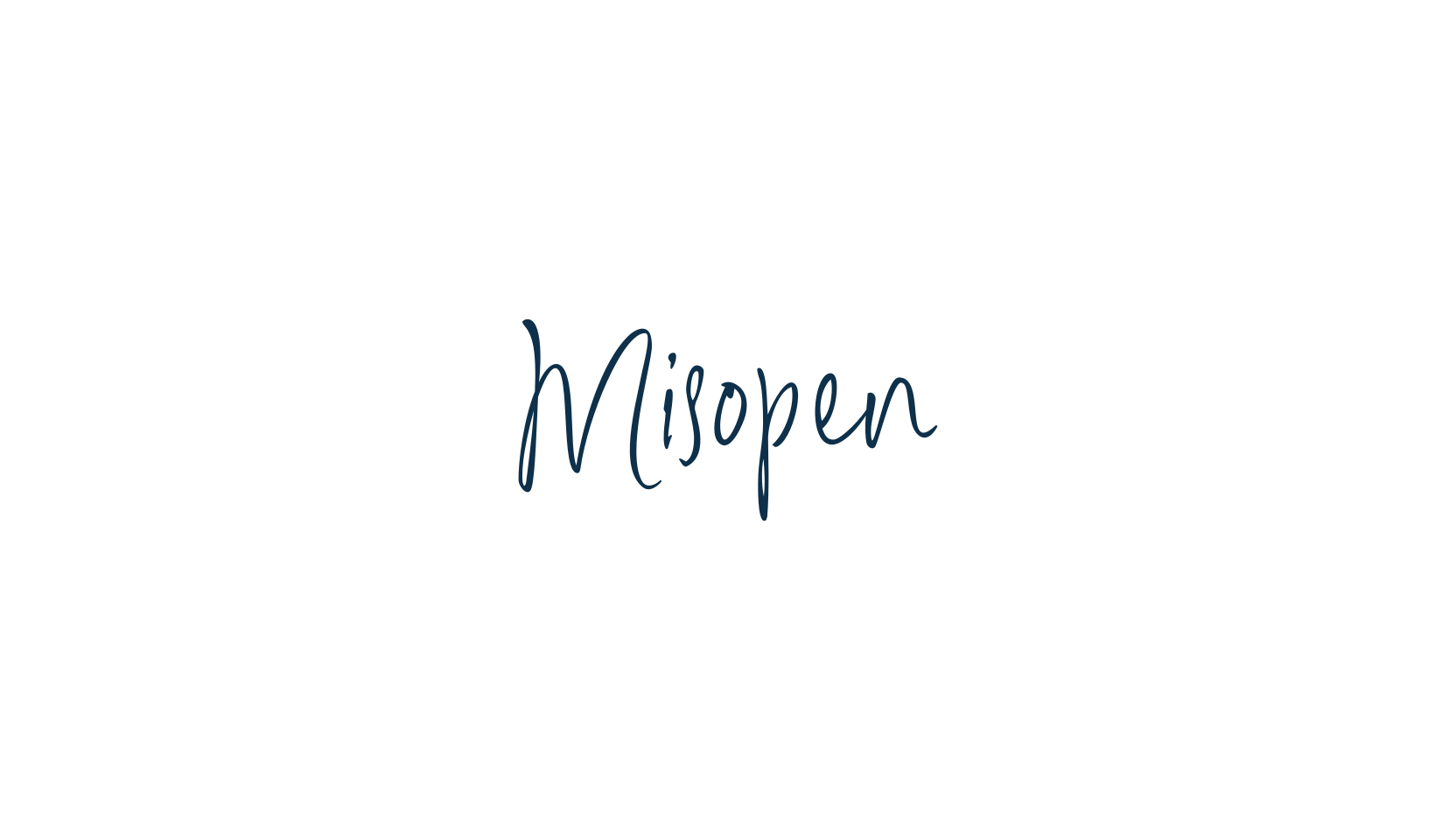 Misopen, script handwritten fancy decorative calligraphy font preview