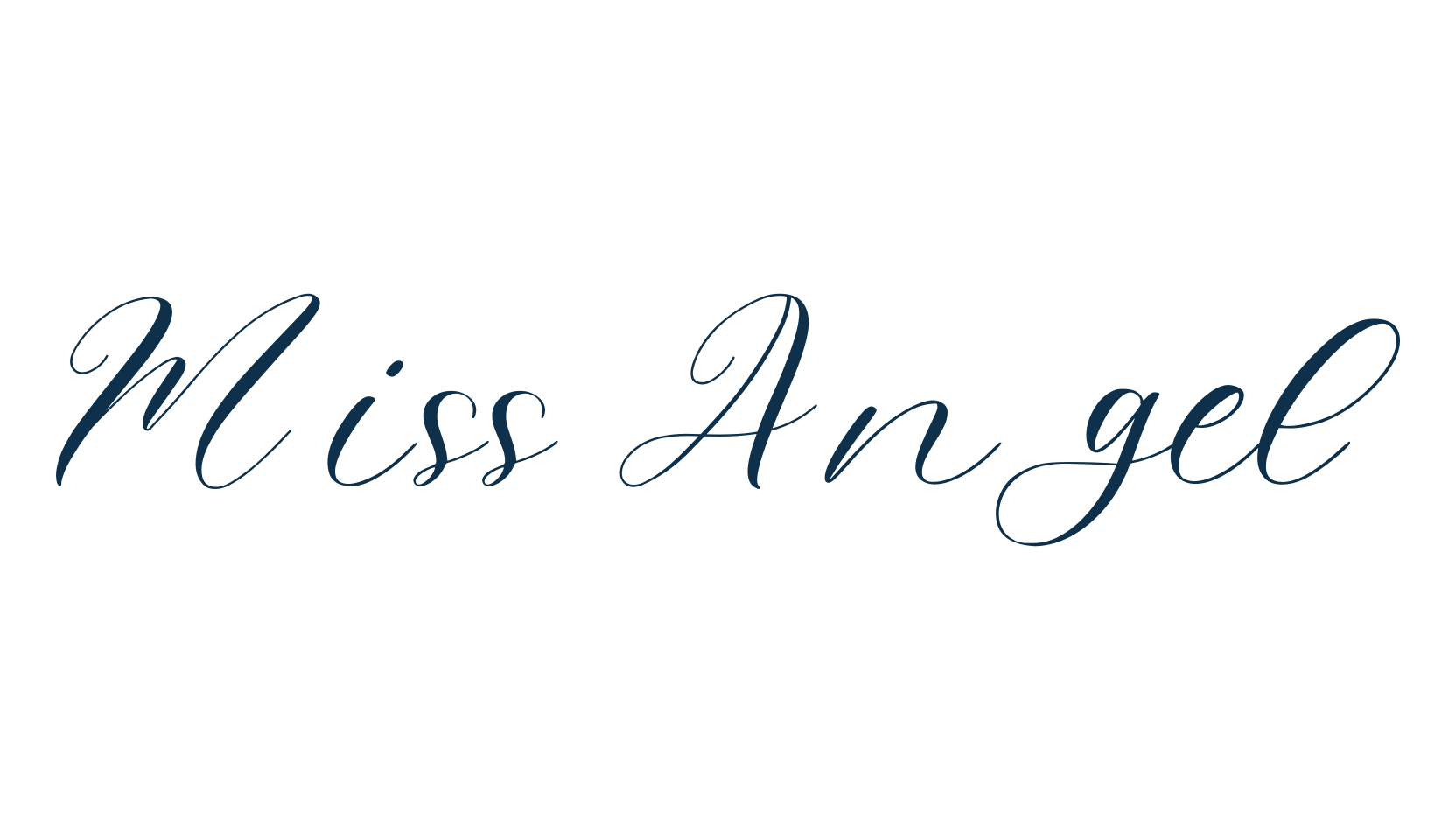 Miss Angel, script calligraphy fancy decorative font preview