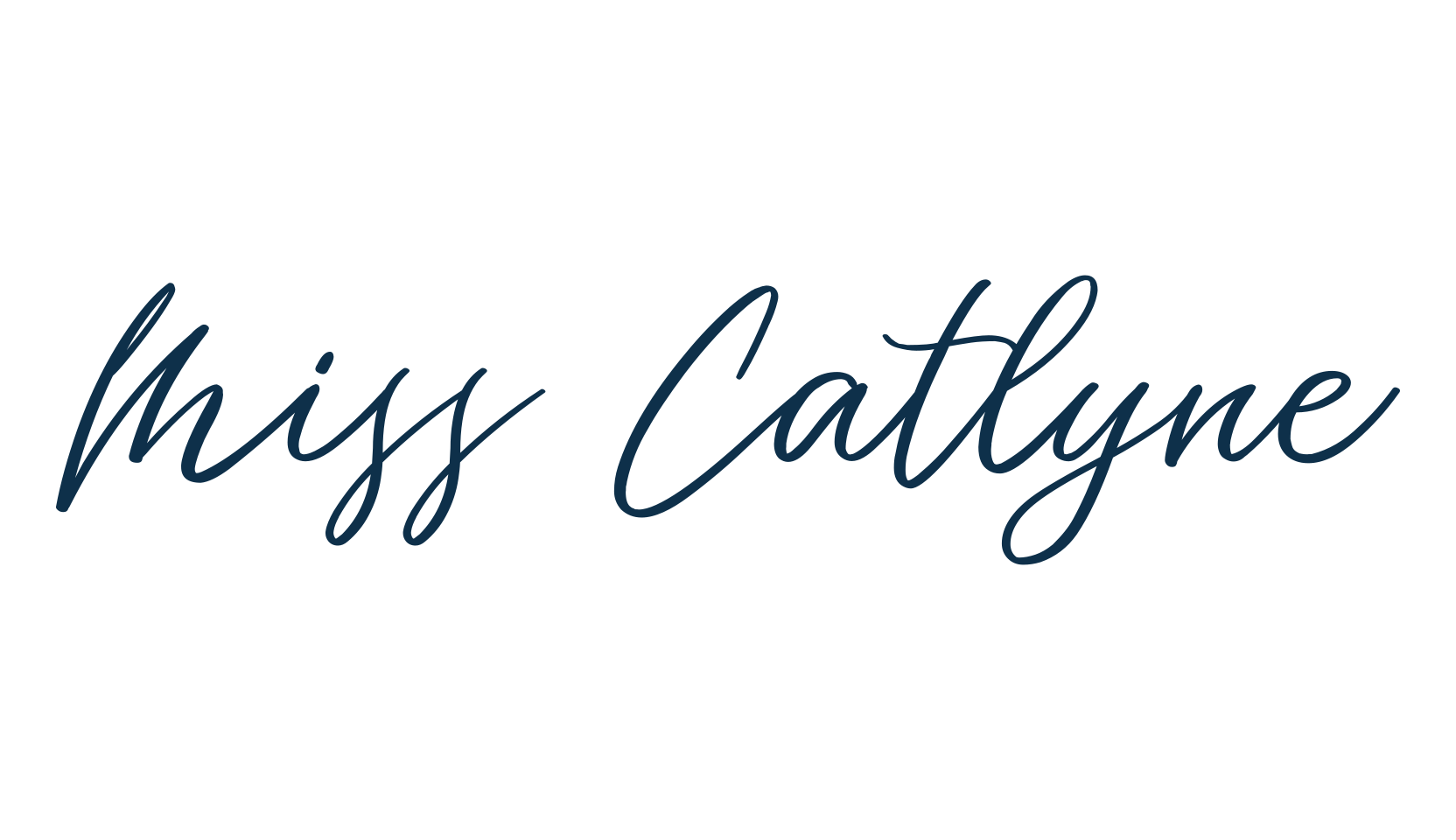Miss Catlyne, handwriting font preview