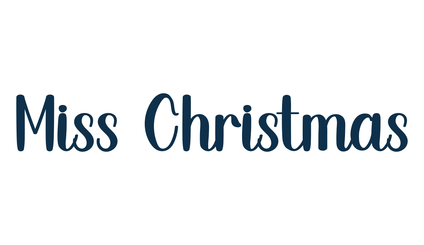 Miss Christmas, various font preview