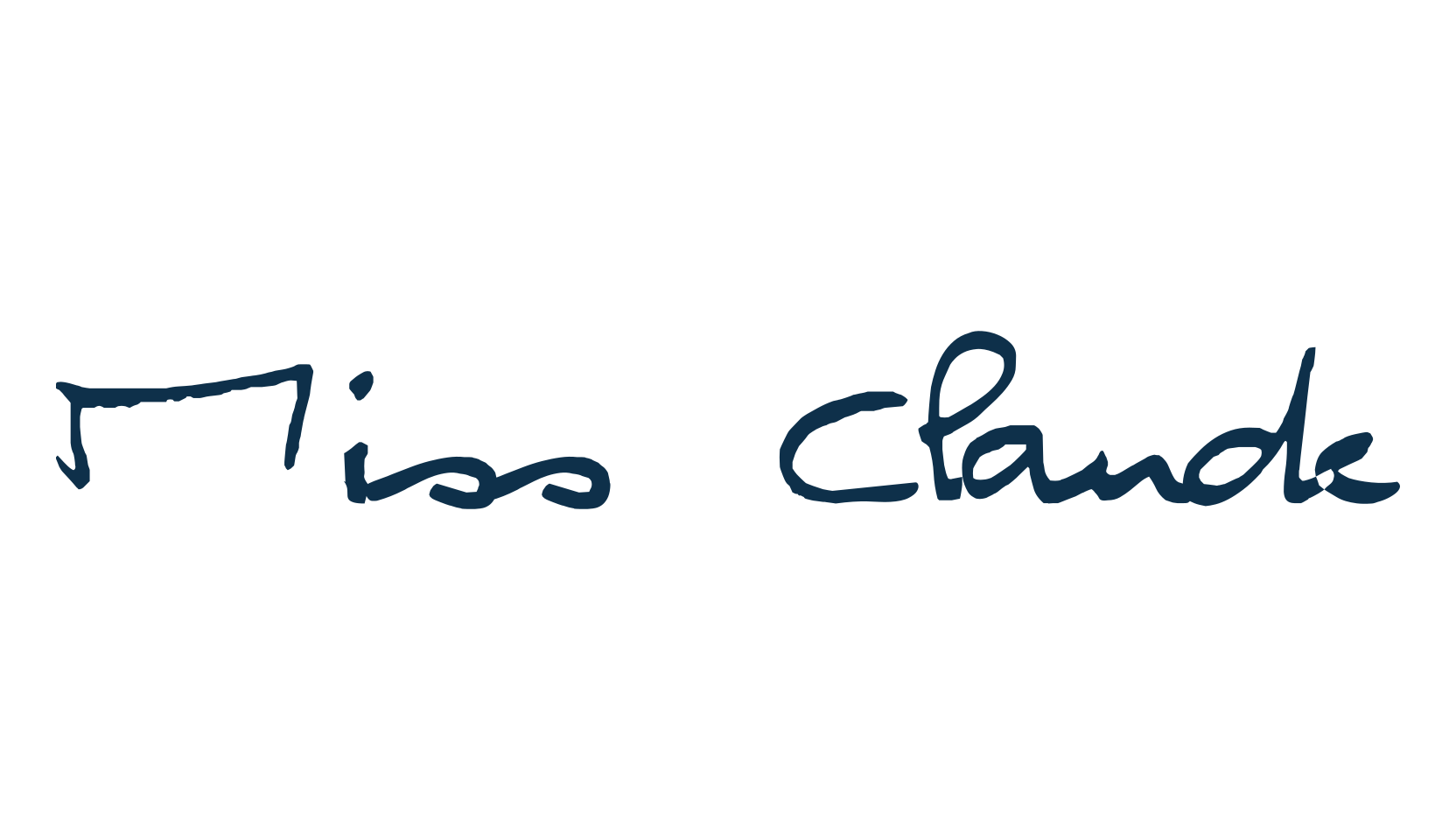Miss Claude, script handwritten fancy decorative calligraphy font preview