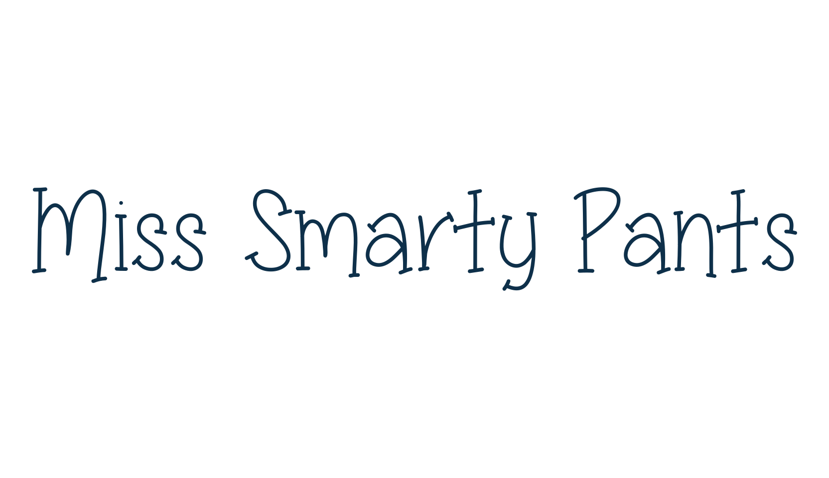 Miss Smarty Pants, cartoon font preview