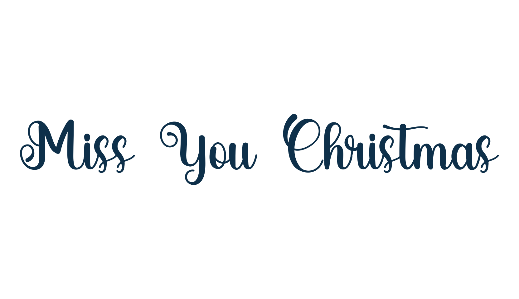 Miss You Christmas, script calligraphy fancy decorative font preview