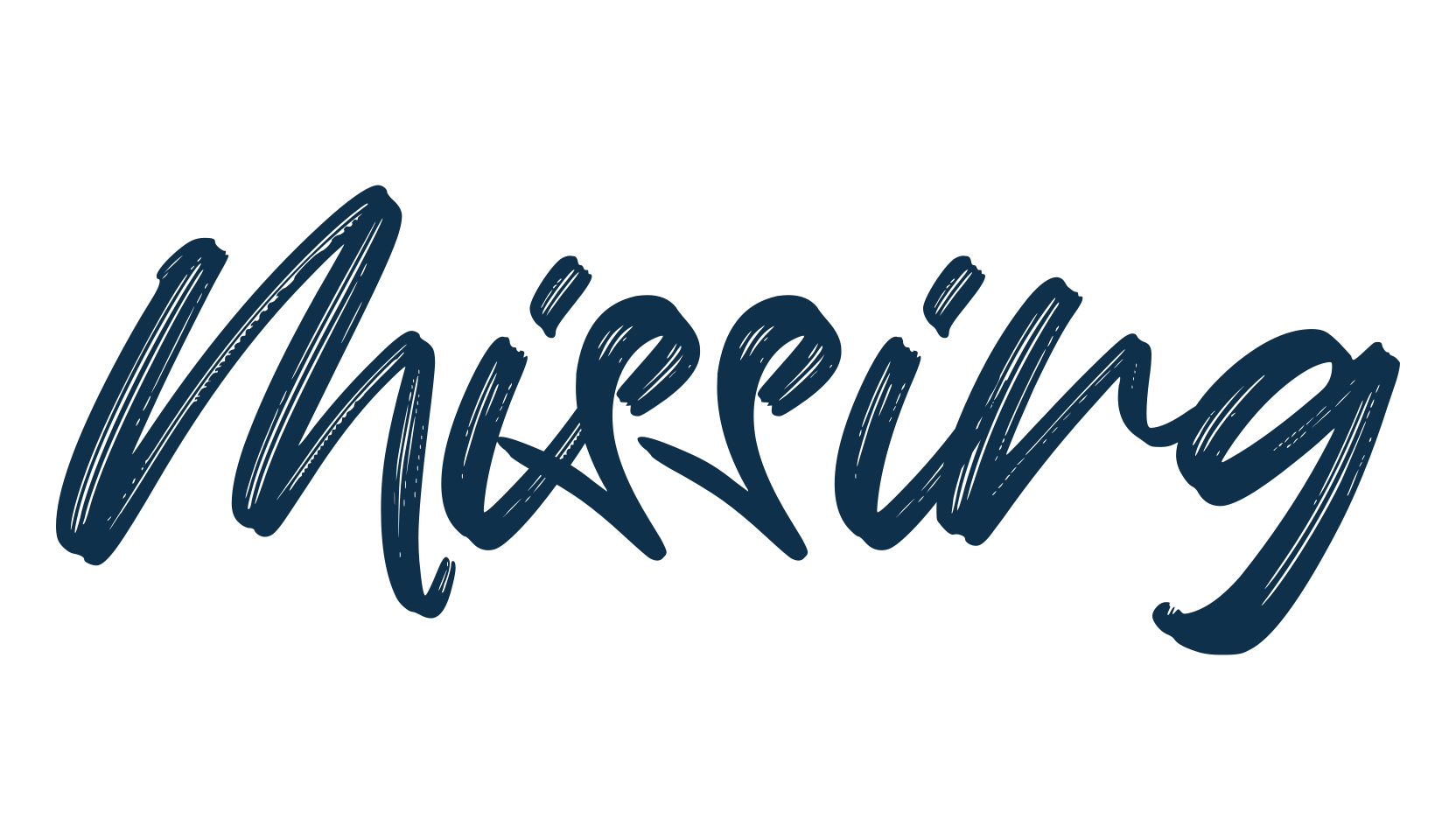 Missing (missing), brush font preview