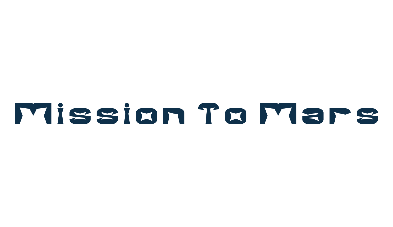Mission To Mars, techno sci-fi font preview