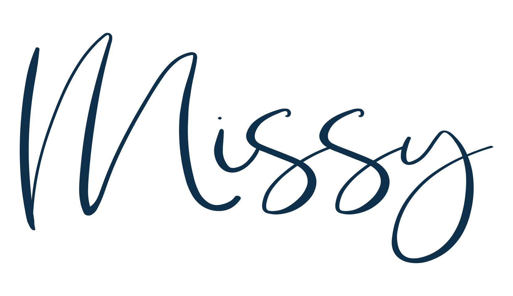 Missy, handwriting font preview