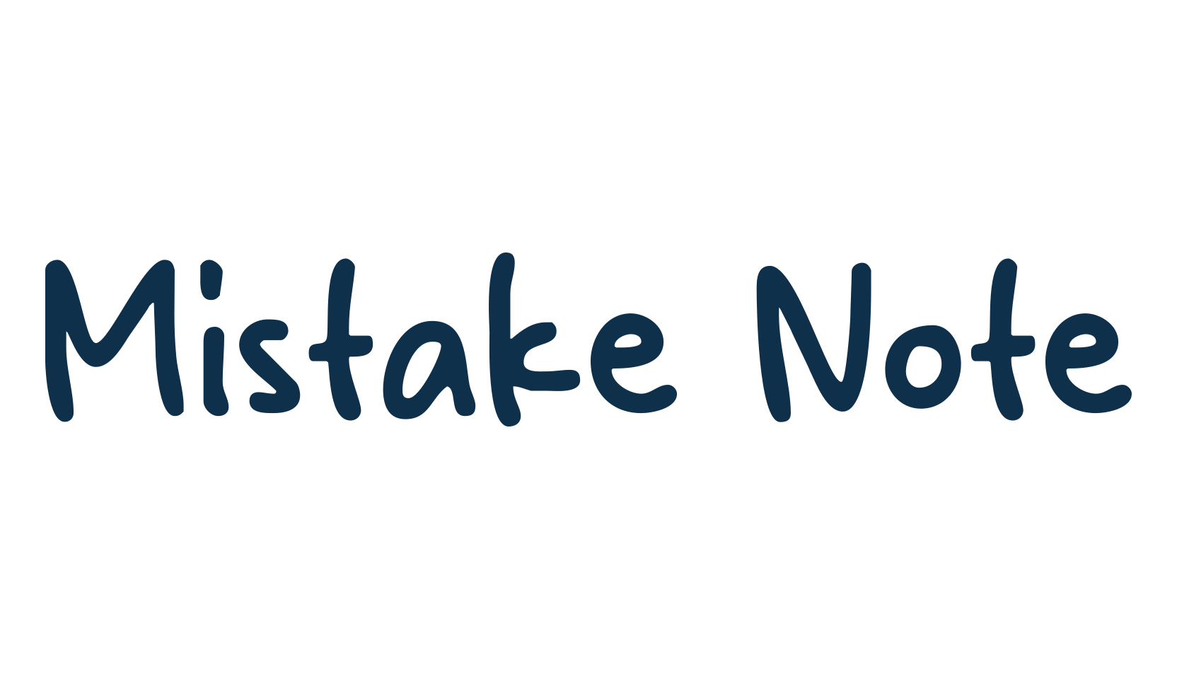 Mistake Note, script handwritten fancy decorative calligraphy font preview