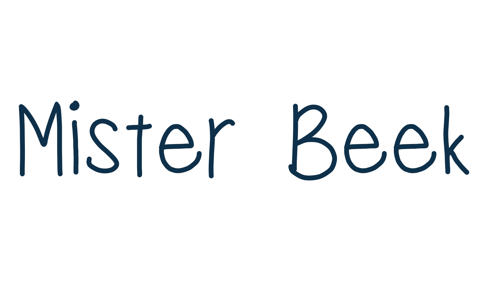 Mister Beek, script handwritten fancy decorative calligraphy font preview