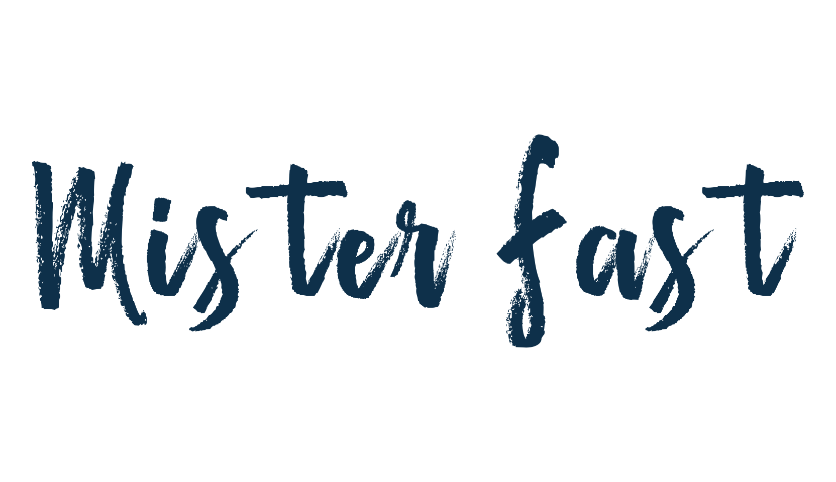 Mister Fast, brush font preview