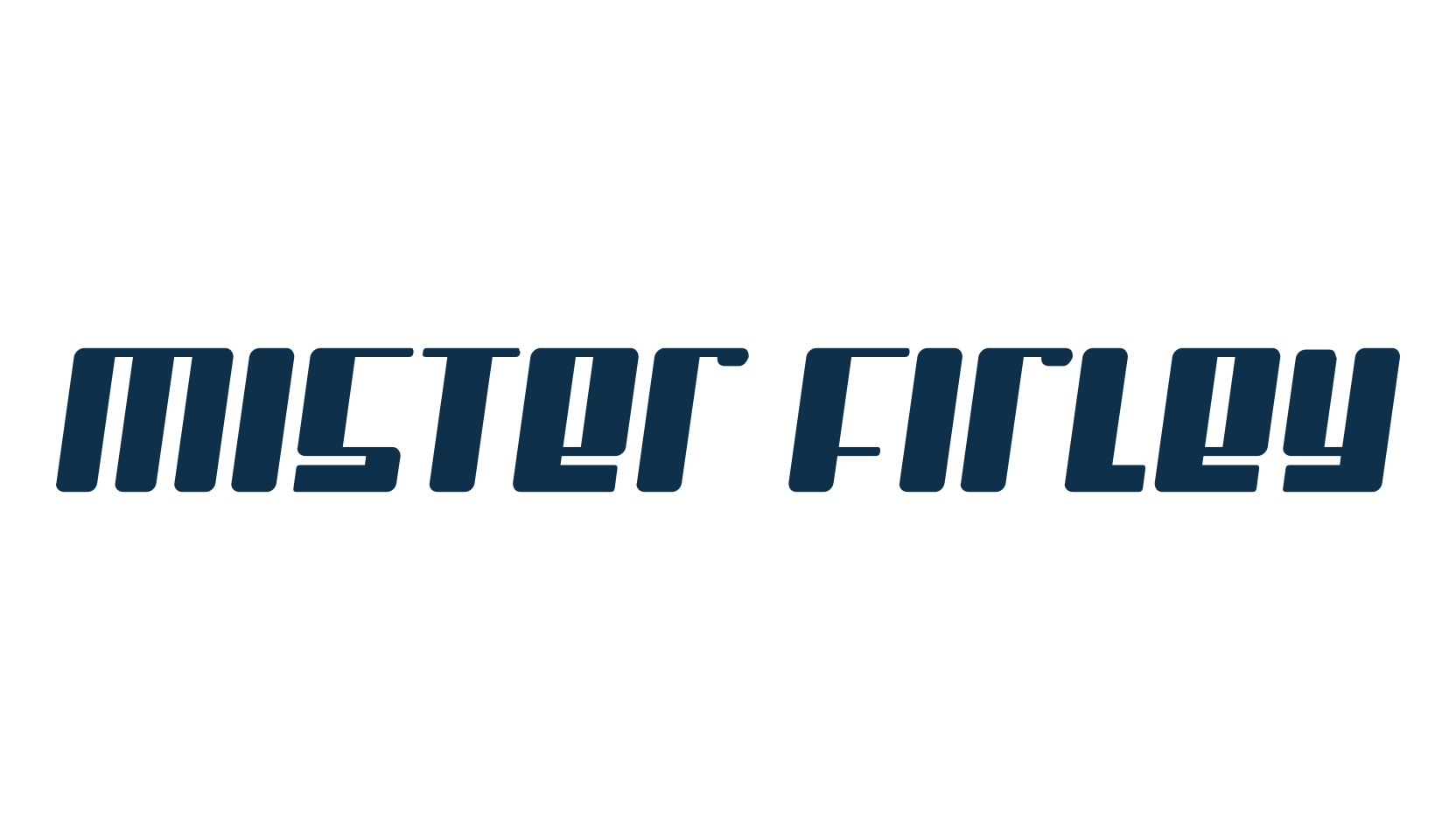Mister Firley, fancy various techno sci-fi font preview
