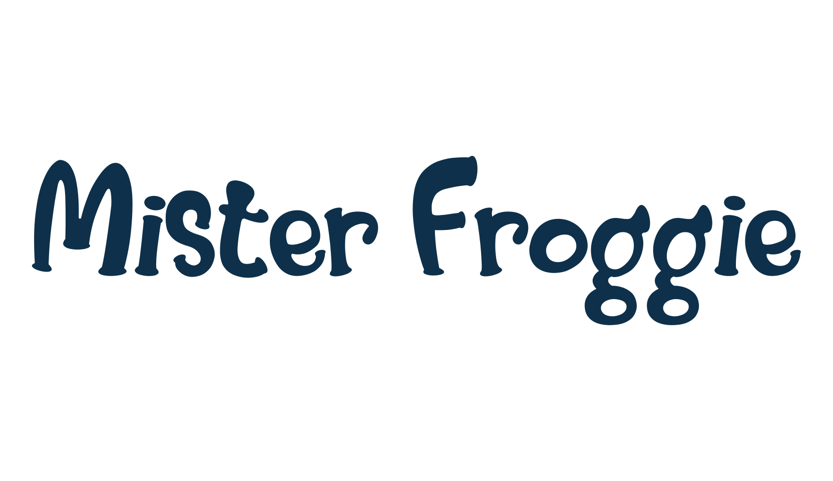 Mister Froggie, fancy cartoon decorative font preview
