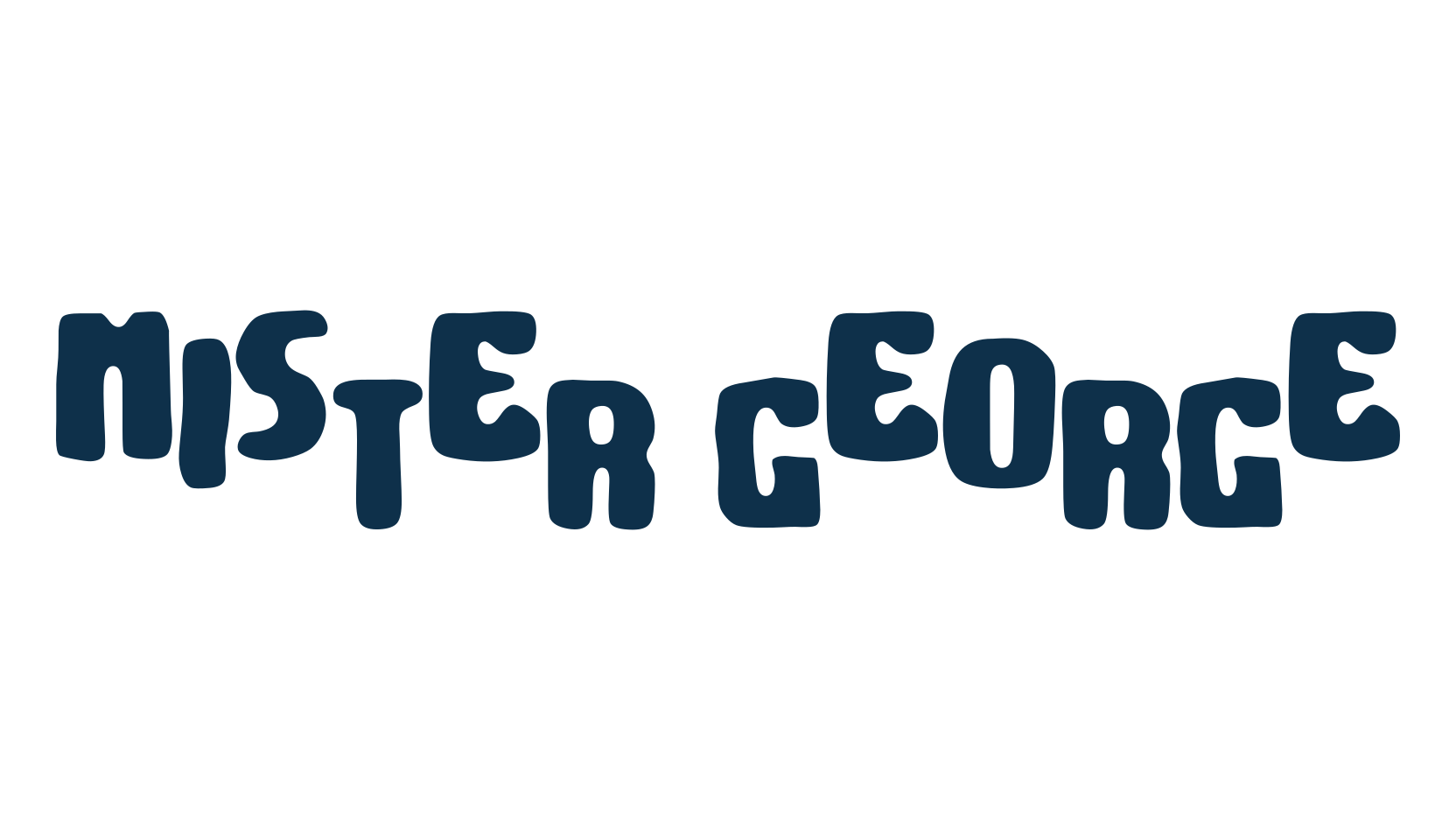 Mister George, distorted font preview