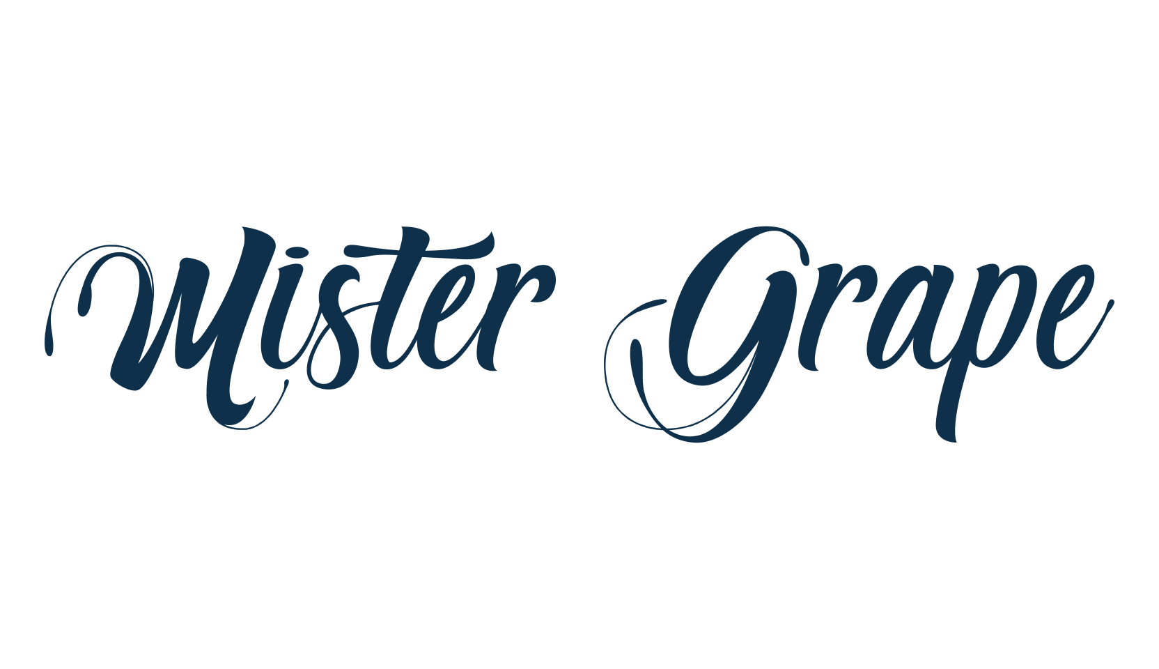 Mister Grape, calligraphy font preview