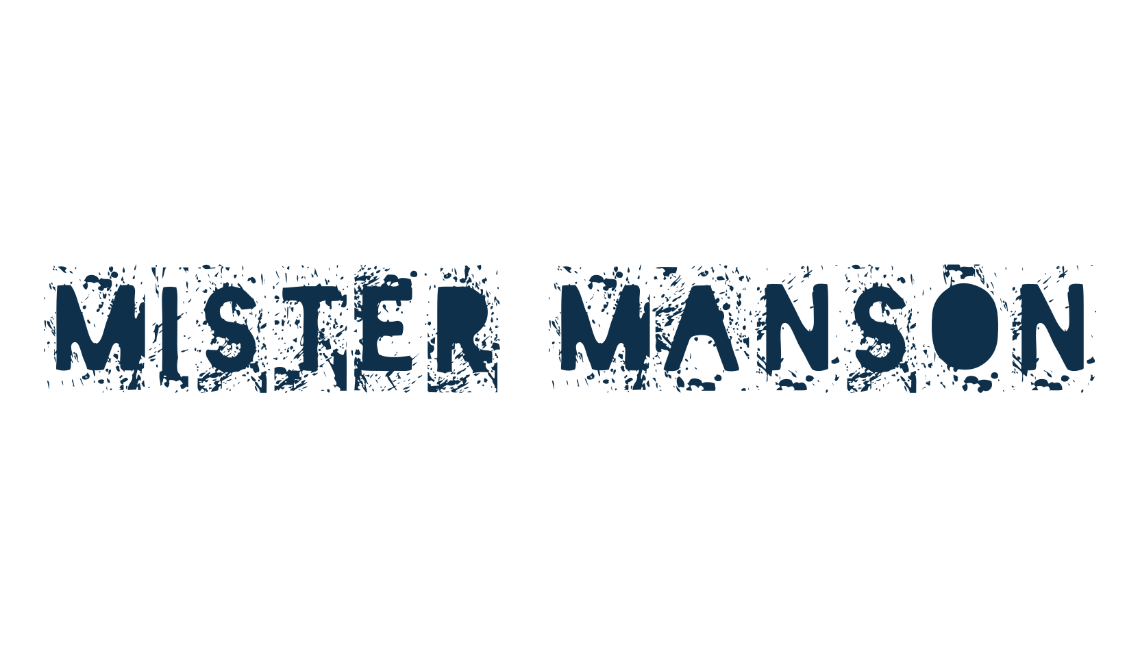 Mister Manson, destroy font preview