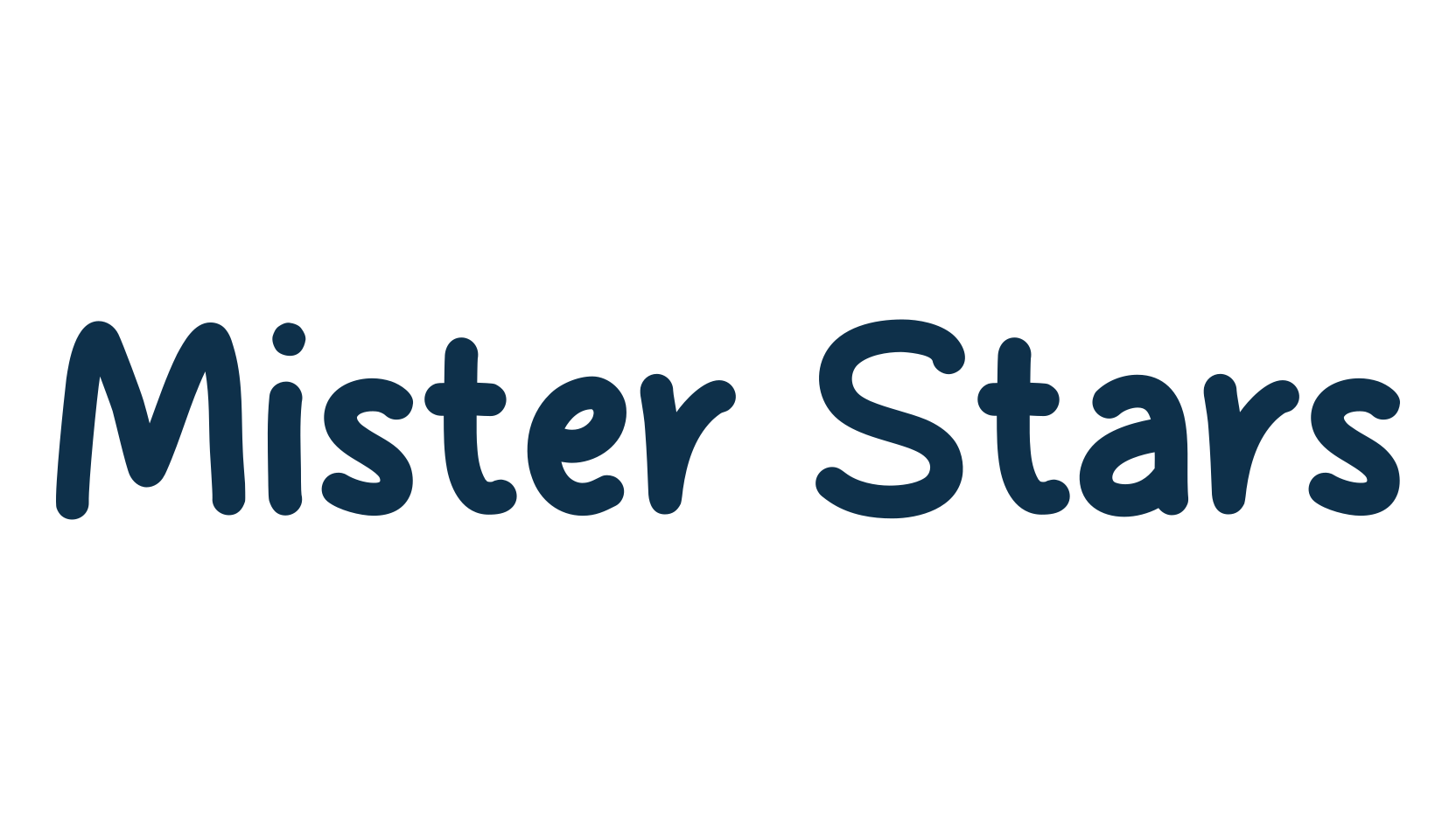 Mister Stars, handwriting font preview