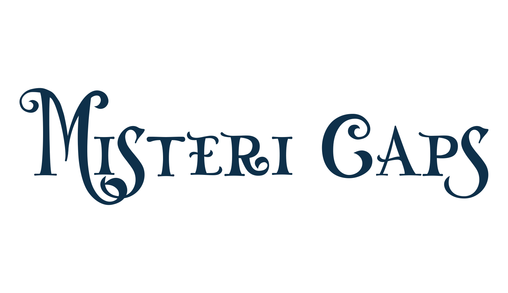 Misteri Caps, fancy various gothic font preview