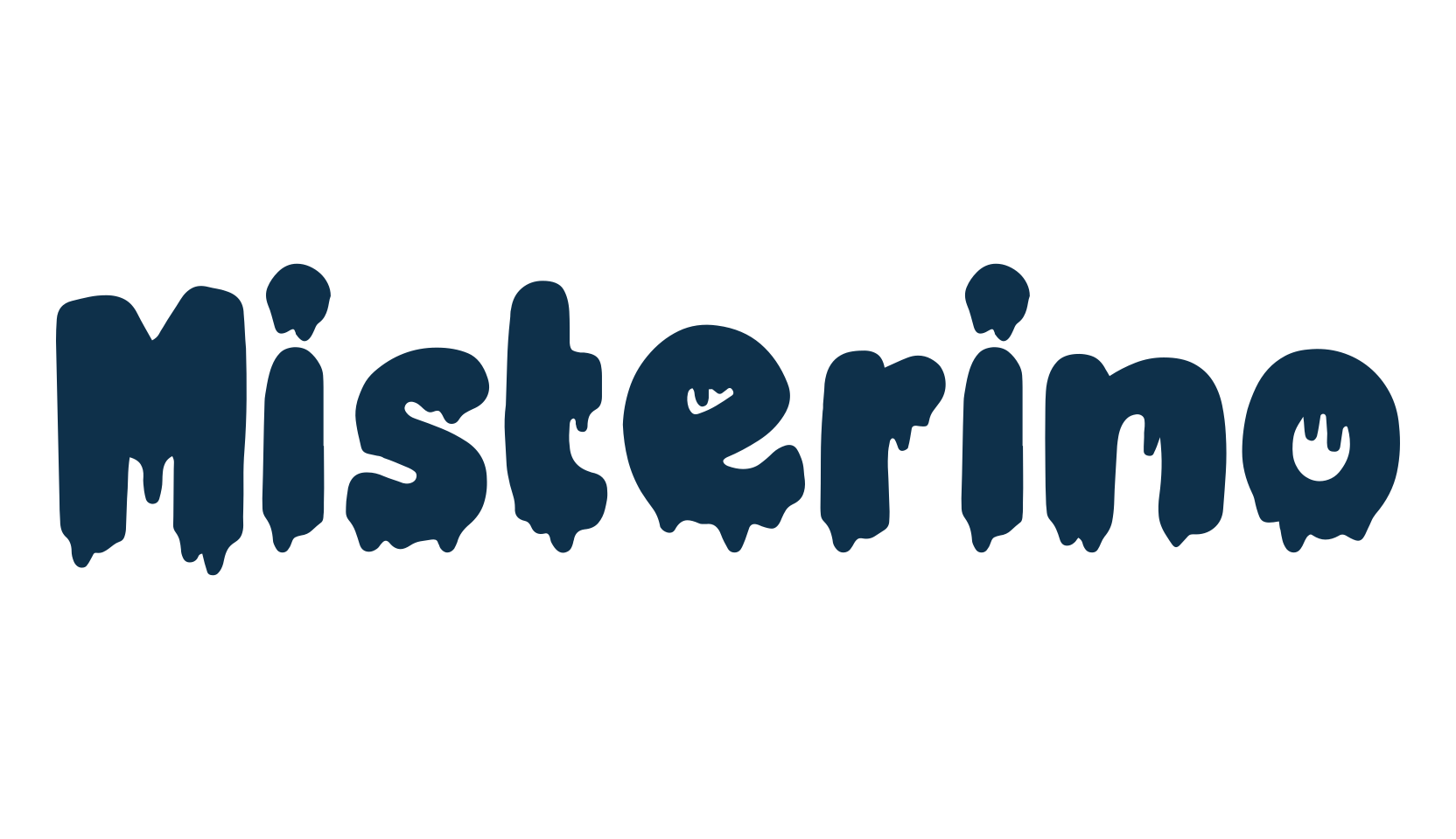Misterino, halloween font preview