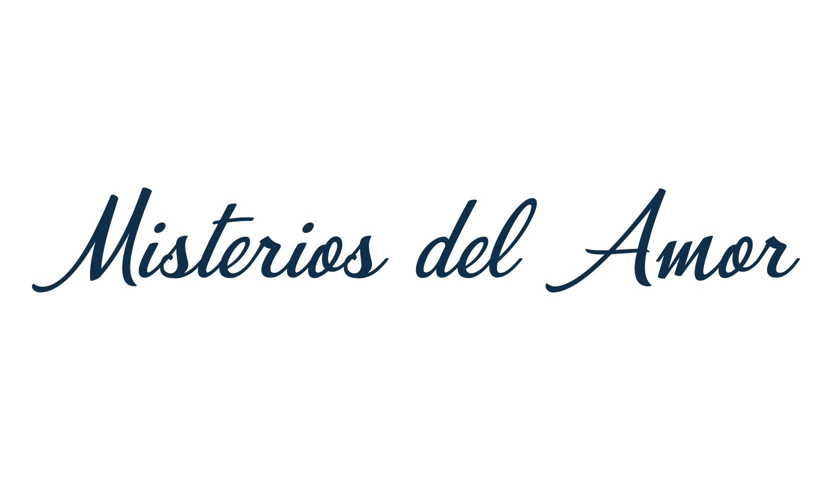 Misterios del Amor, script calligraphy fancy decorative font preview