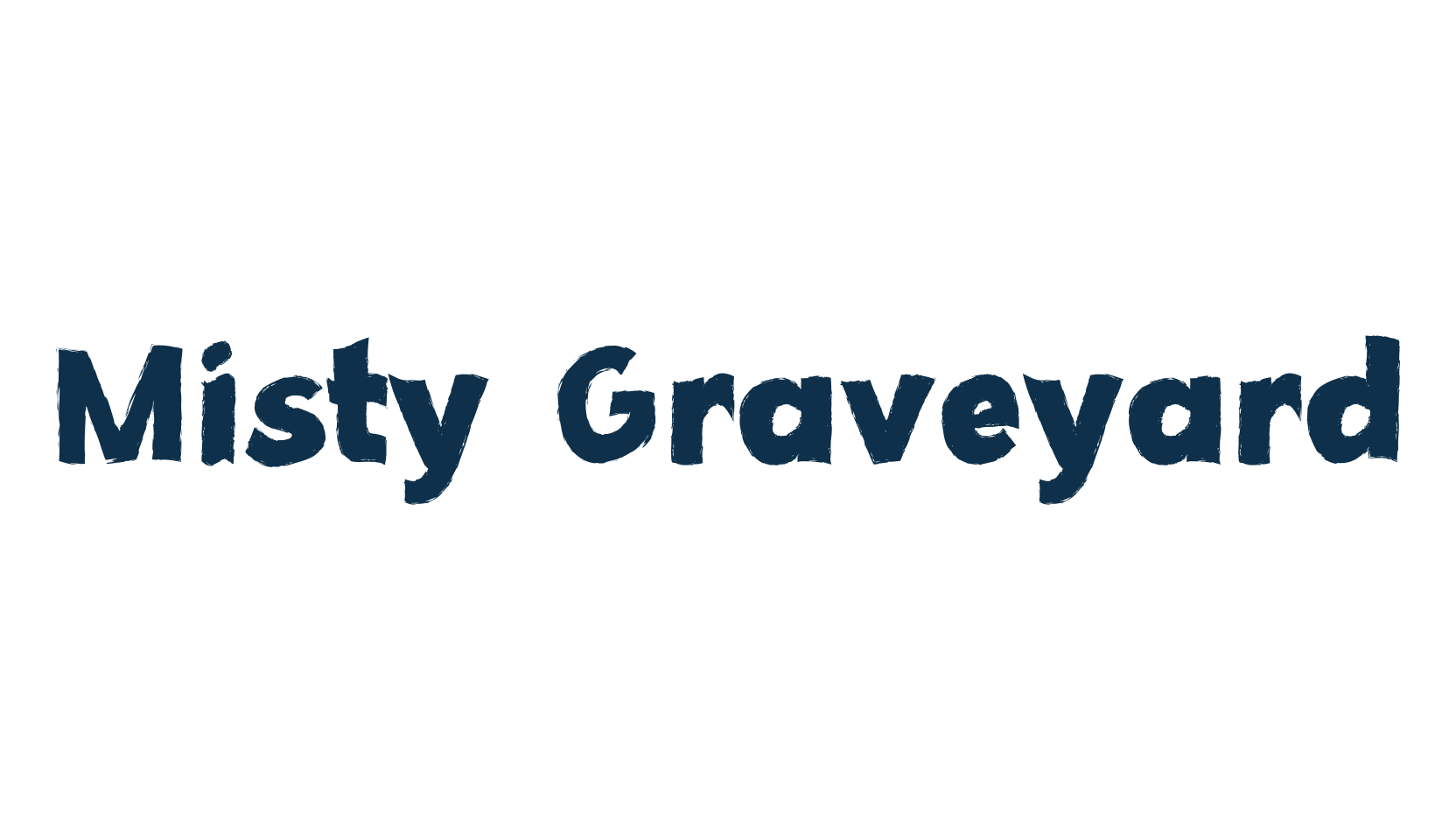 Misty Graveyard, fancy decorative font preview