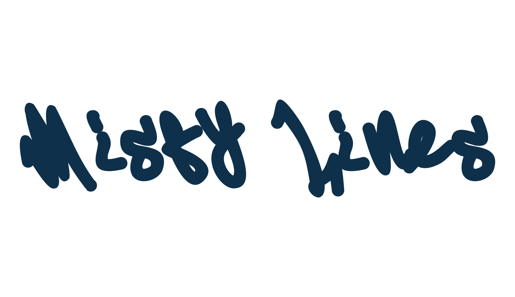 Misty Lines, graffiti font preview