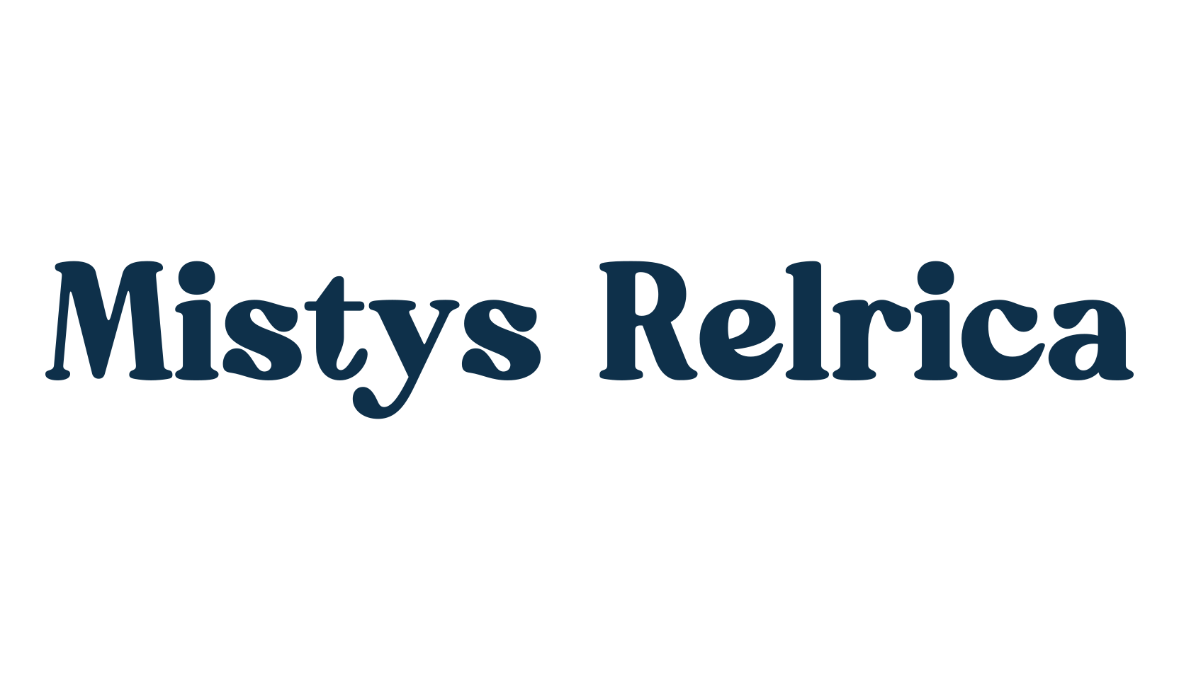 Mistys Relrica, basic serif font preview
