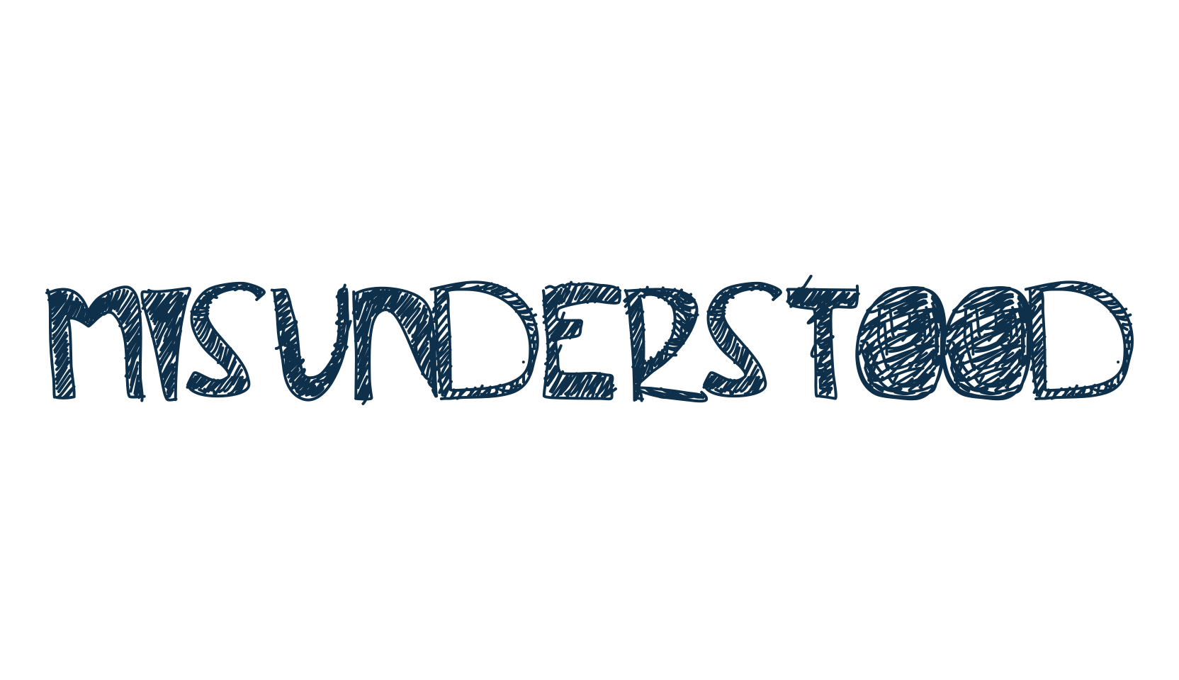 Misunderstood, cartoon font preview