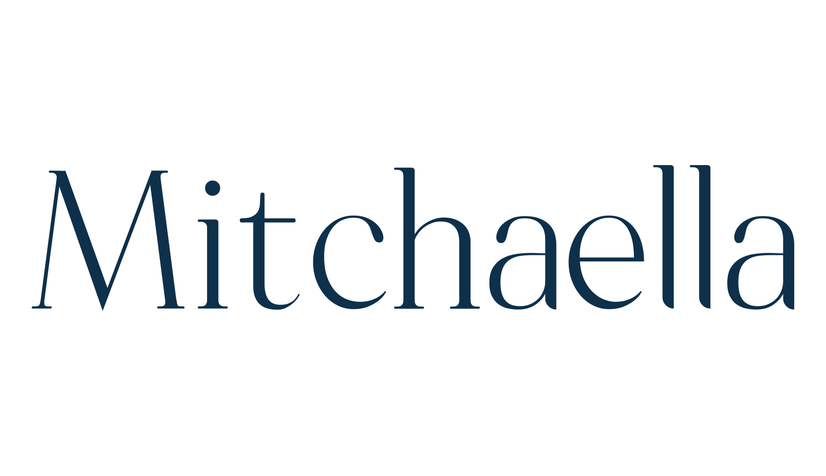 Mitchaella, serif font preview