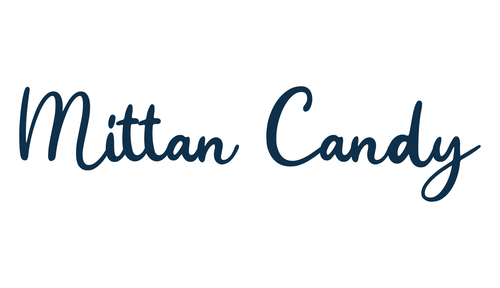 Mittan Candy, script handwritten fancy decorative calligraphy font preview