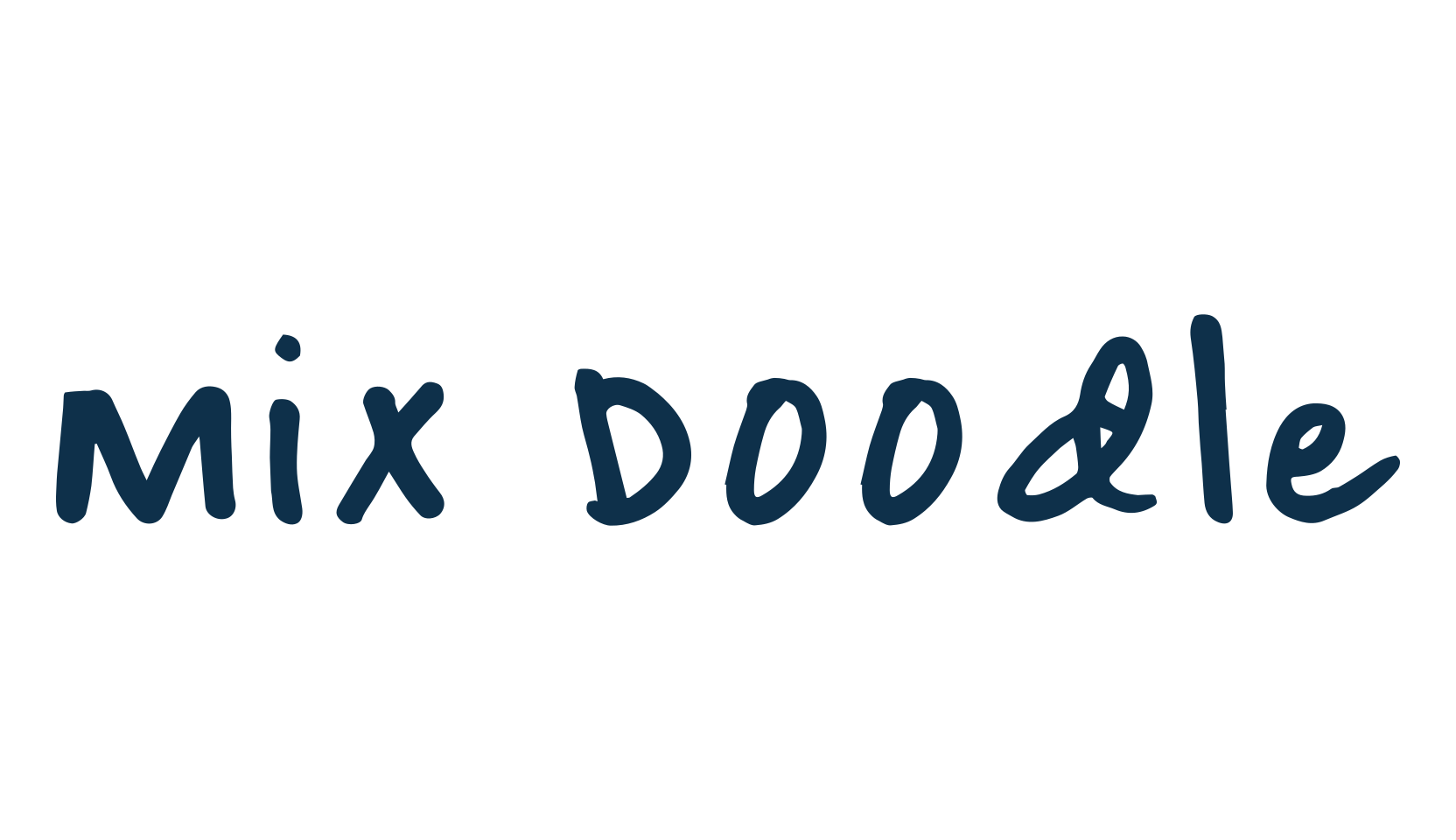 Mix Doodle, handwriting font preview
