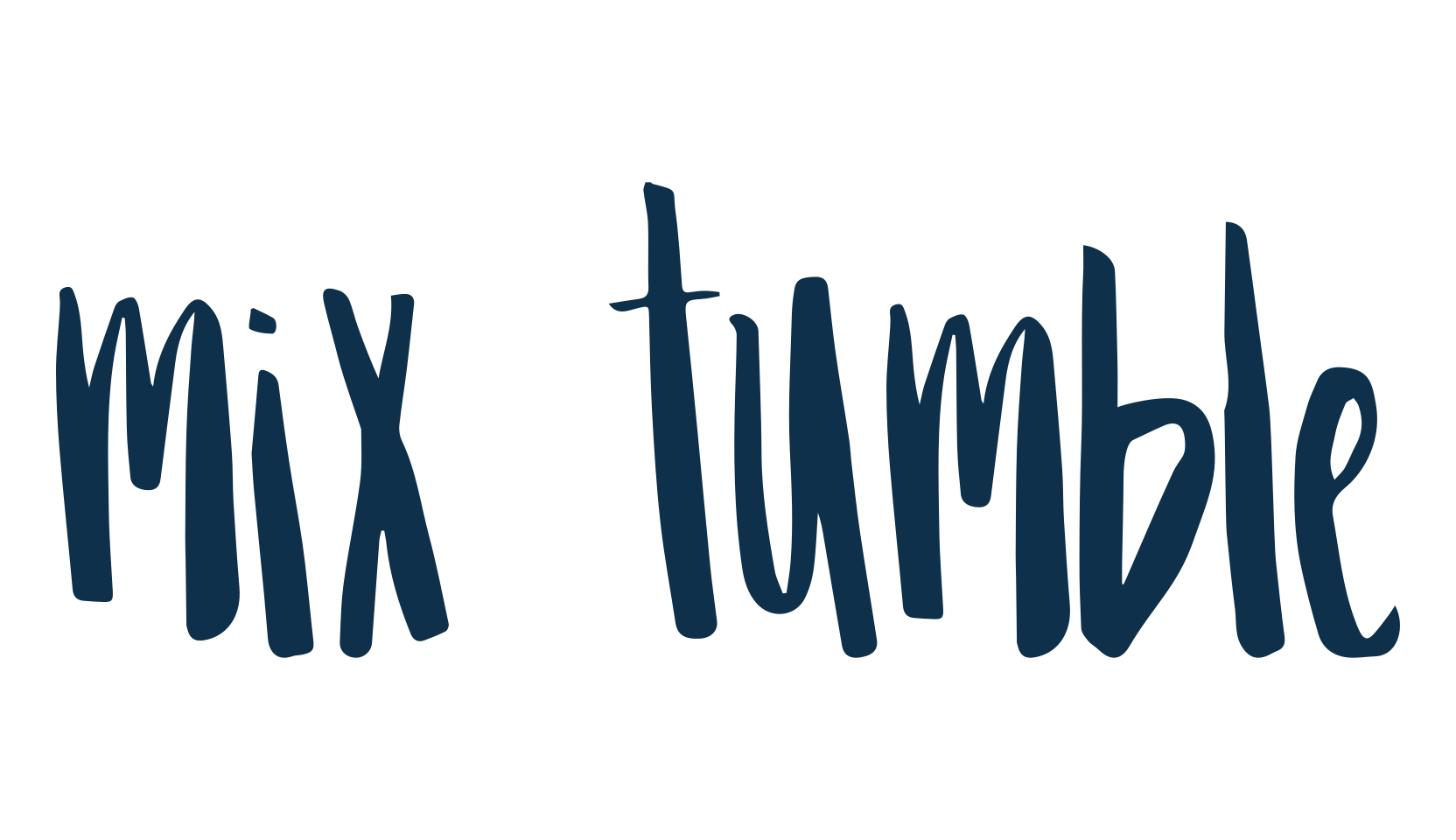 Mix Tumble, script handwritten fancy decorative calligraphy font preview