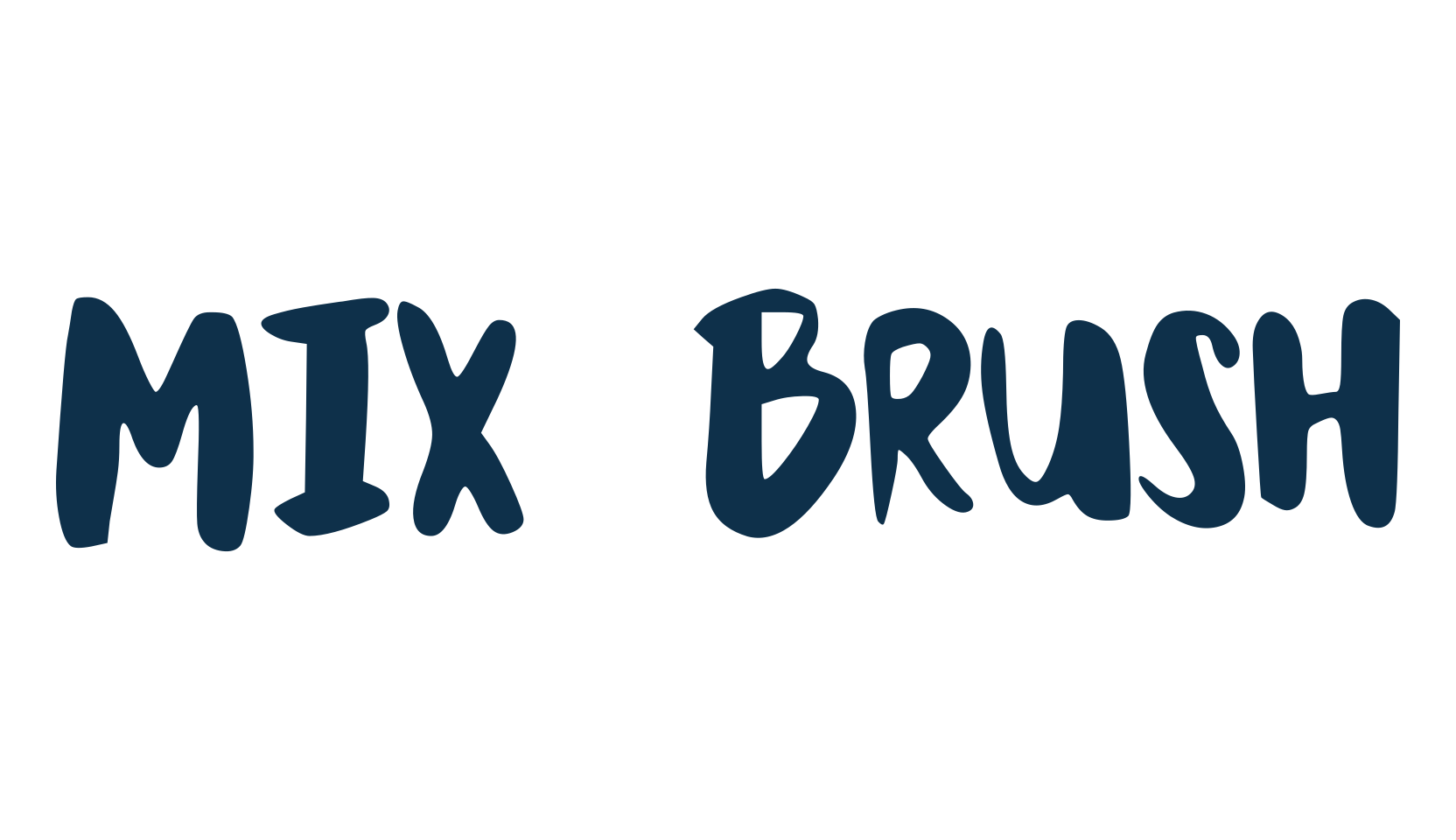 Mix Brush, script brush fancy decorative calligraphy font preview