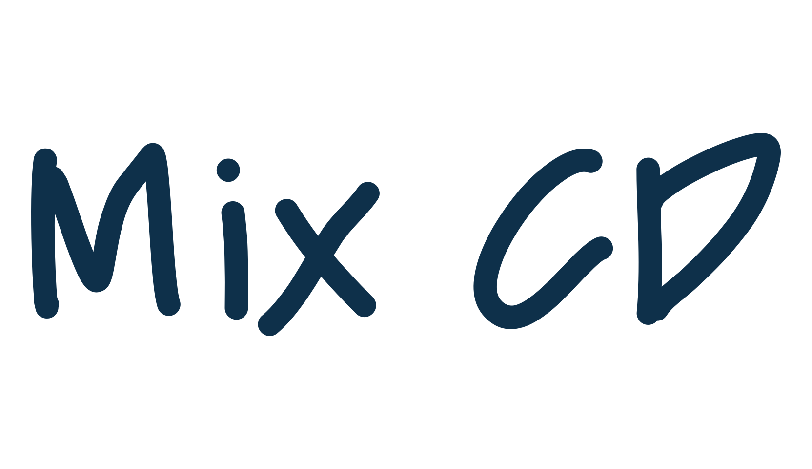 Mix CD, script handwritten fancy decorative calligraphy font preview