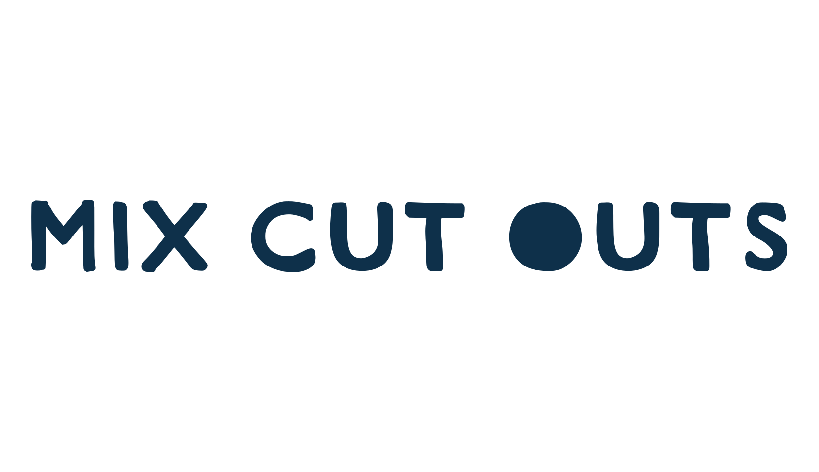 Mix Cut Outs, eroded font preview