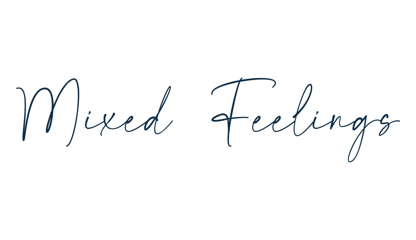 Mixed Feelings, handwriting font preview