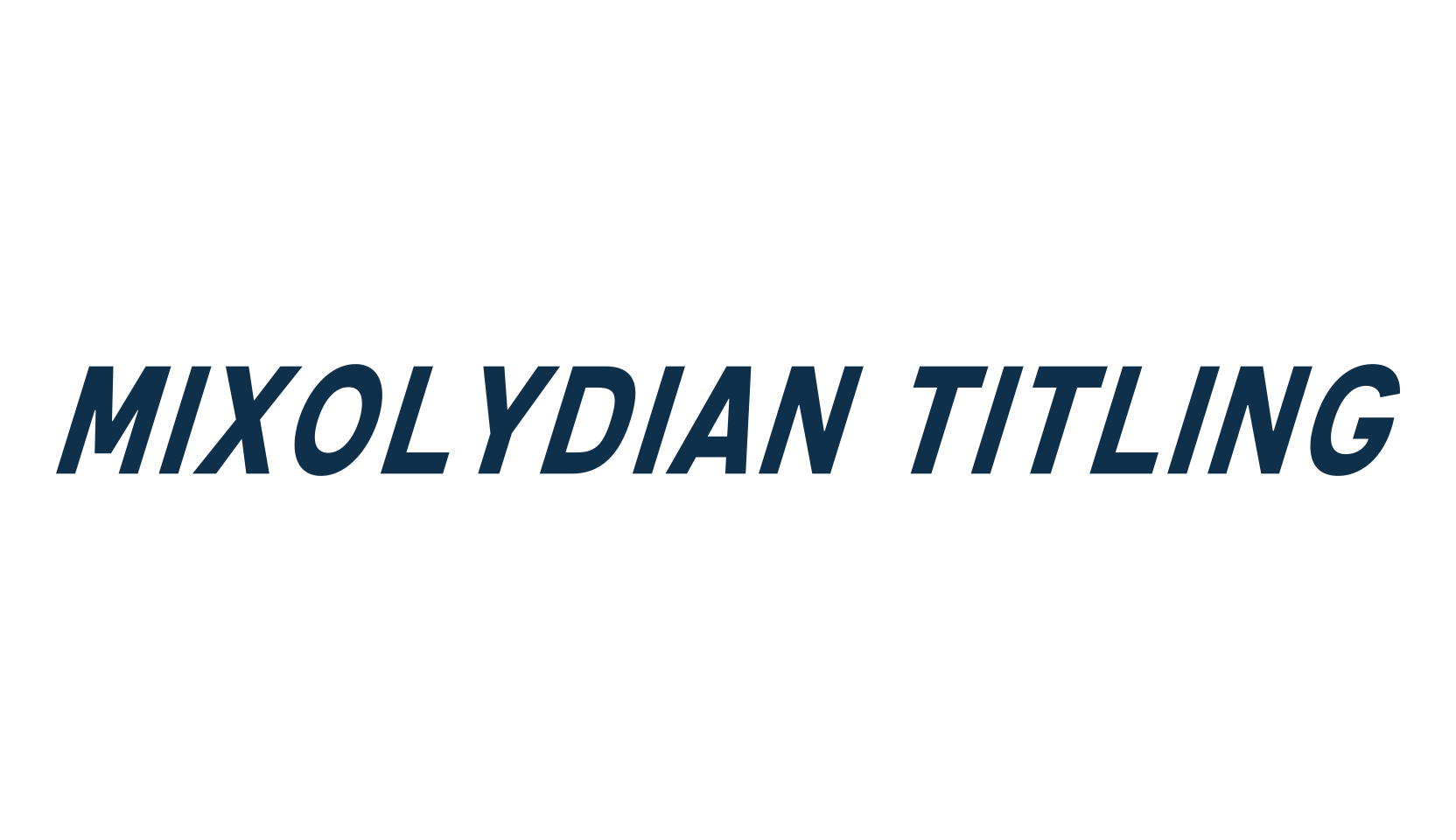 Mixolydian Titling, basic sans serif font preview