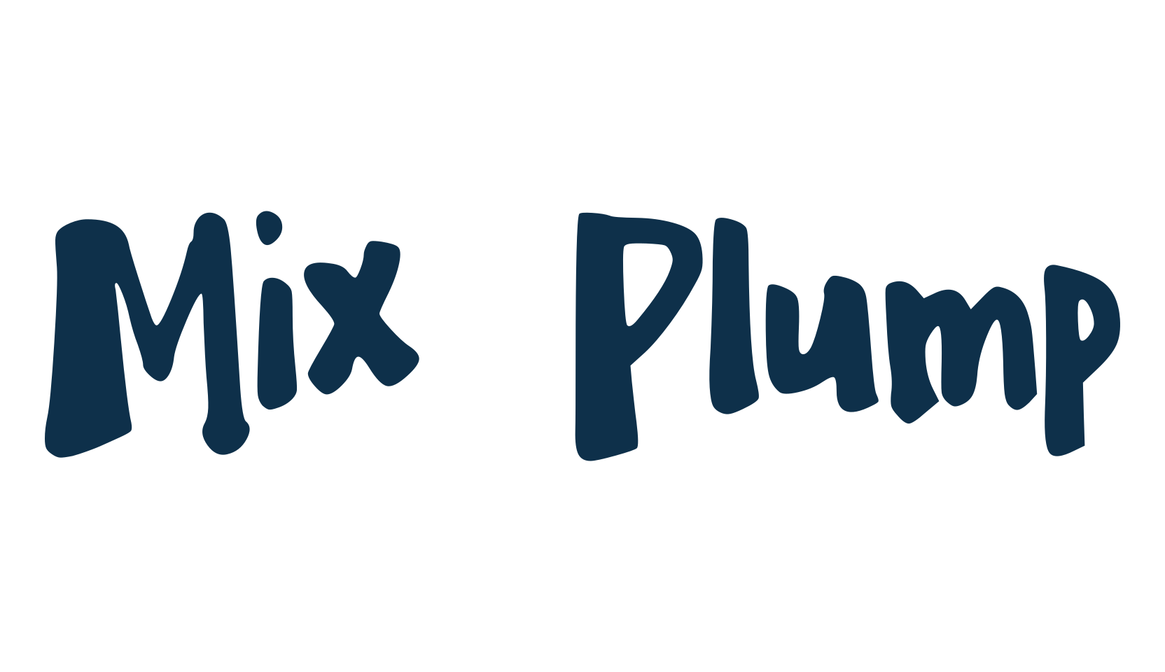 Mix Plump, script brush fancy decorative calligraphy font preview