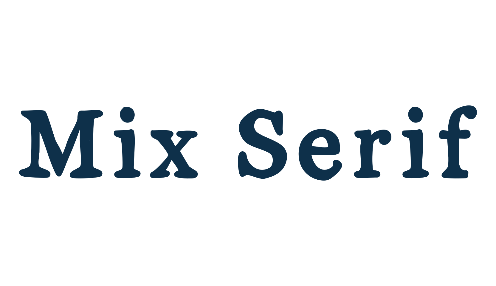 Mix Serif, fancy various decorative font preview