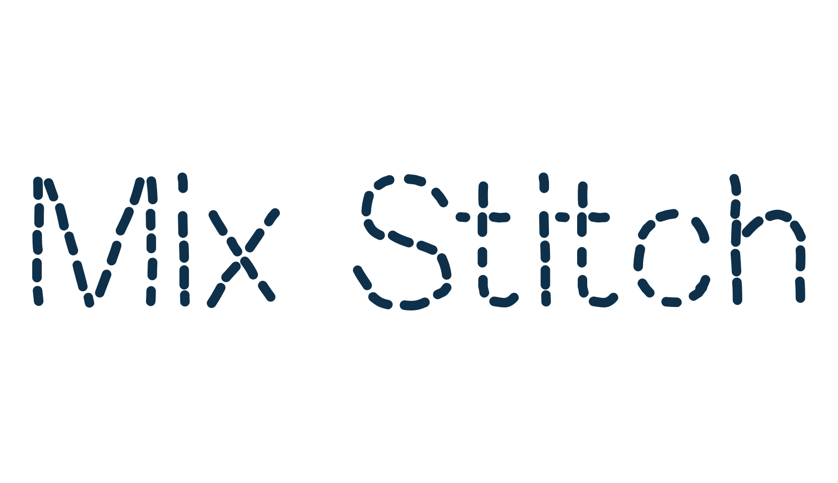 Mix Stitch, decorative font preview