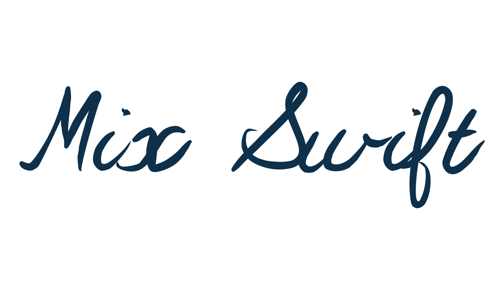 Mix Swift, handwriting font preview