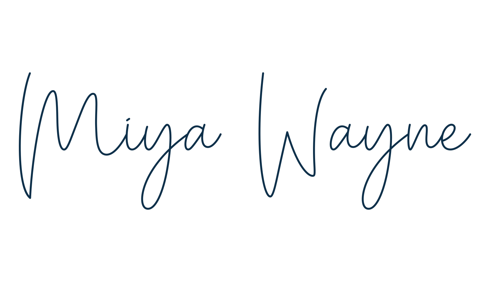 Miya Wayne, script handwritten fancy decorative calligraphy font preview