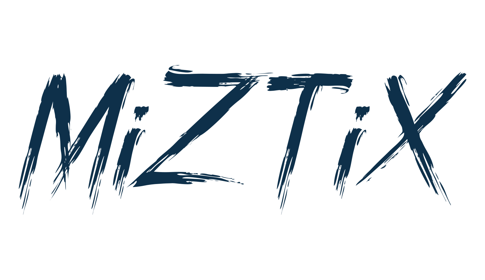 MiZTiX, script trash fancy decorative calligraphy font preview