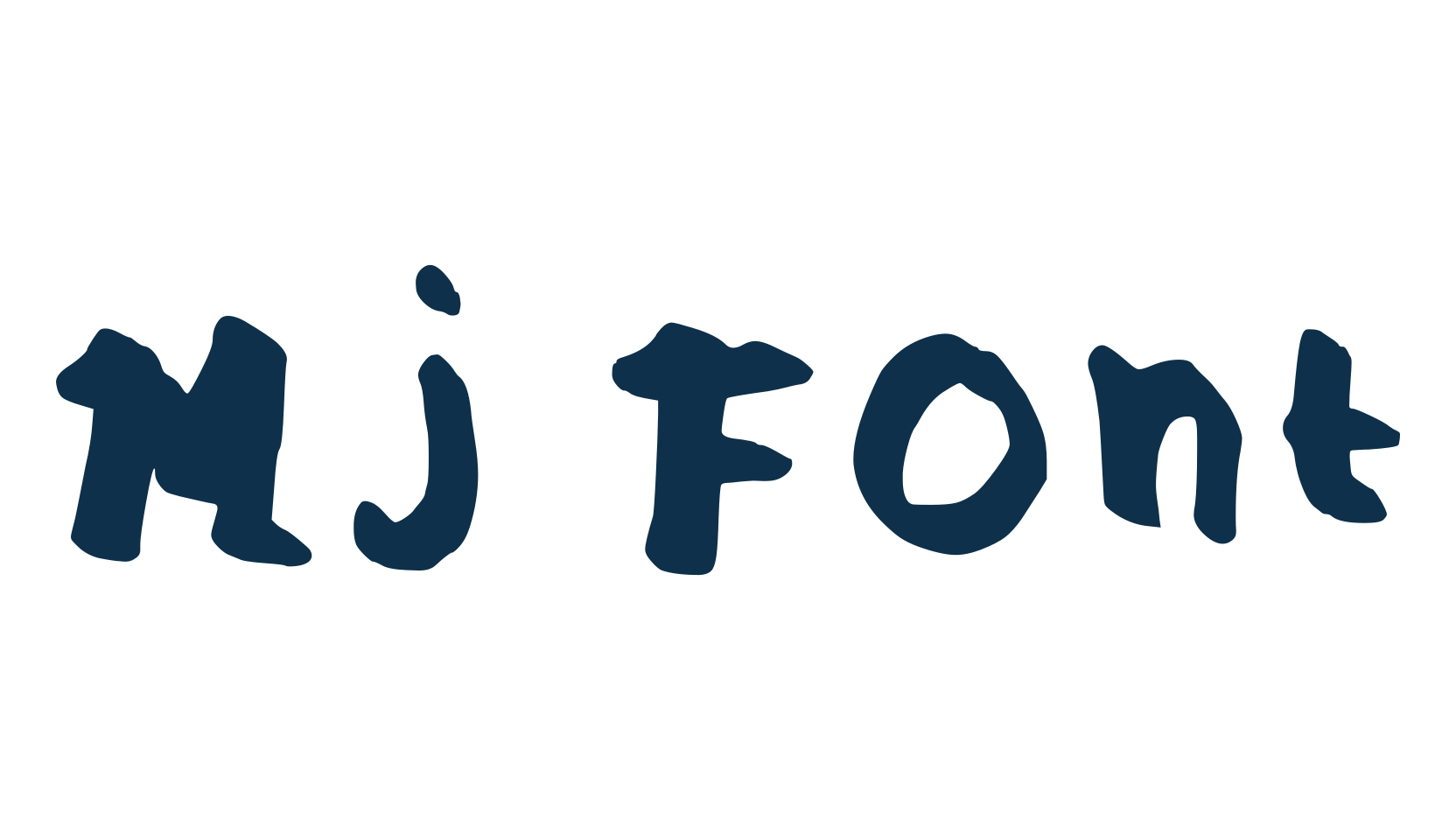 Mj Font, handwriting font preview