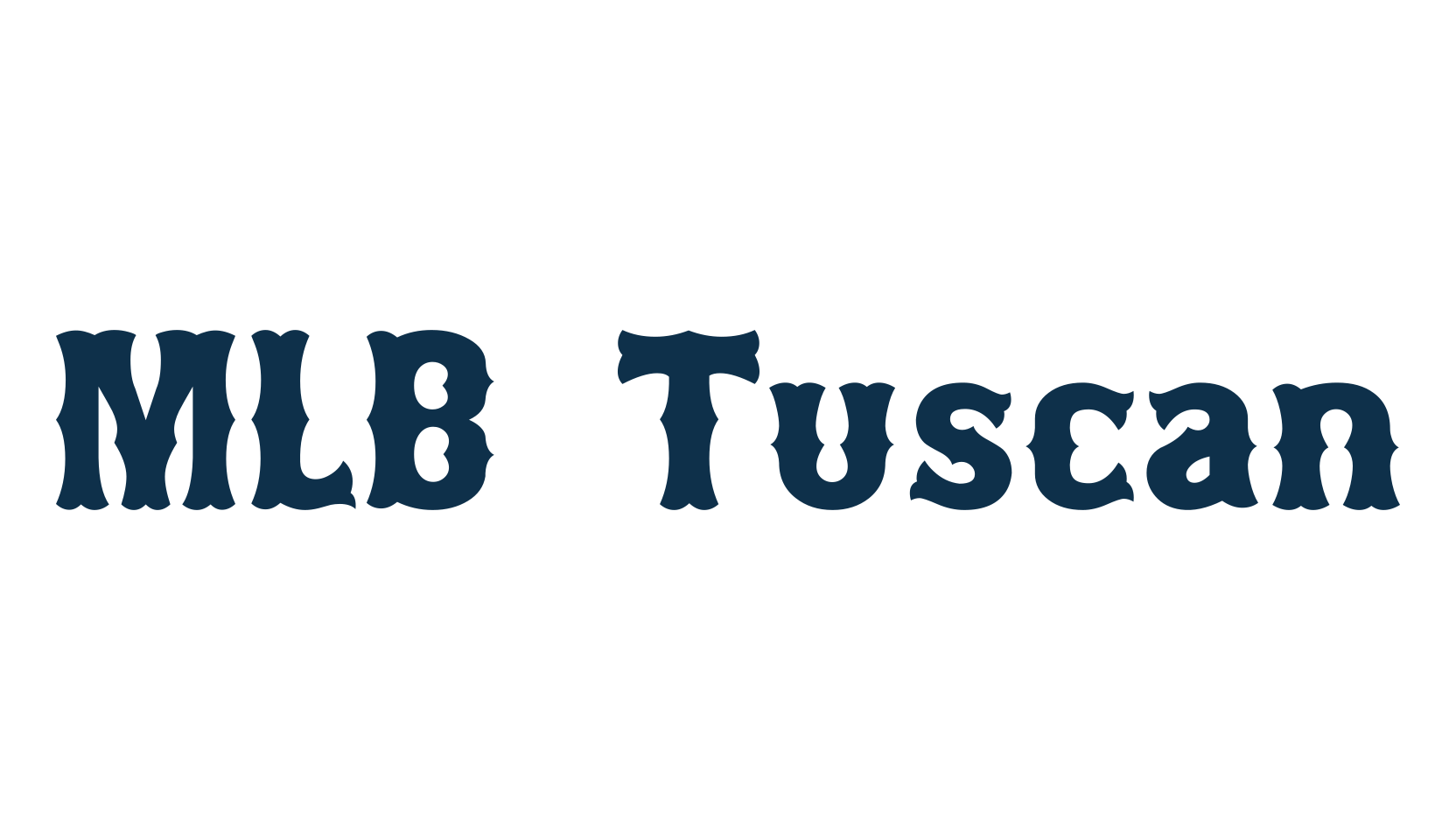 MLB Tuscan, western font preview