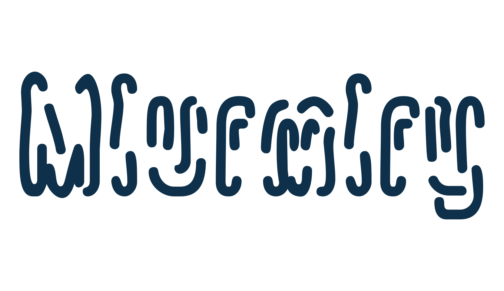Mlurmlry, fancy distorted decorative font preview